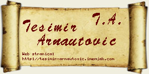 Tešimir Arnautović vizit kartica